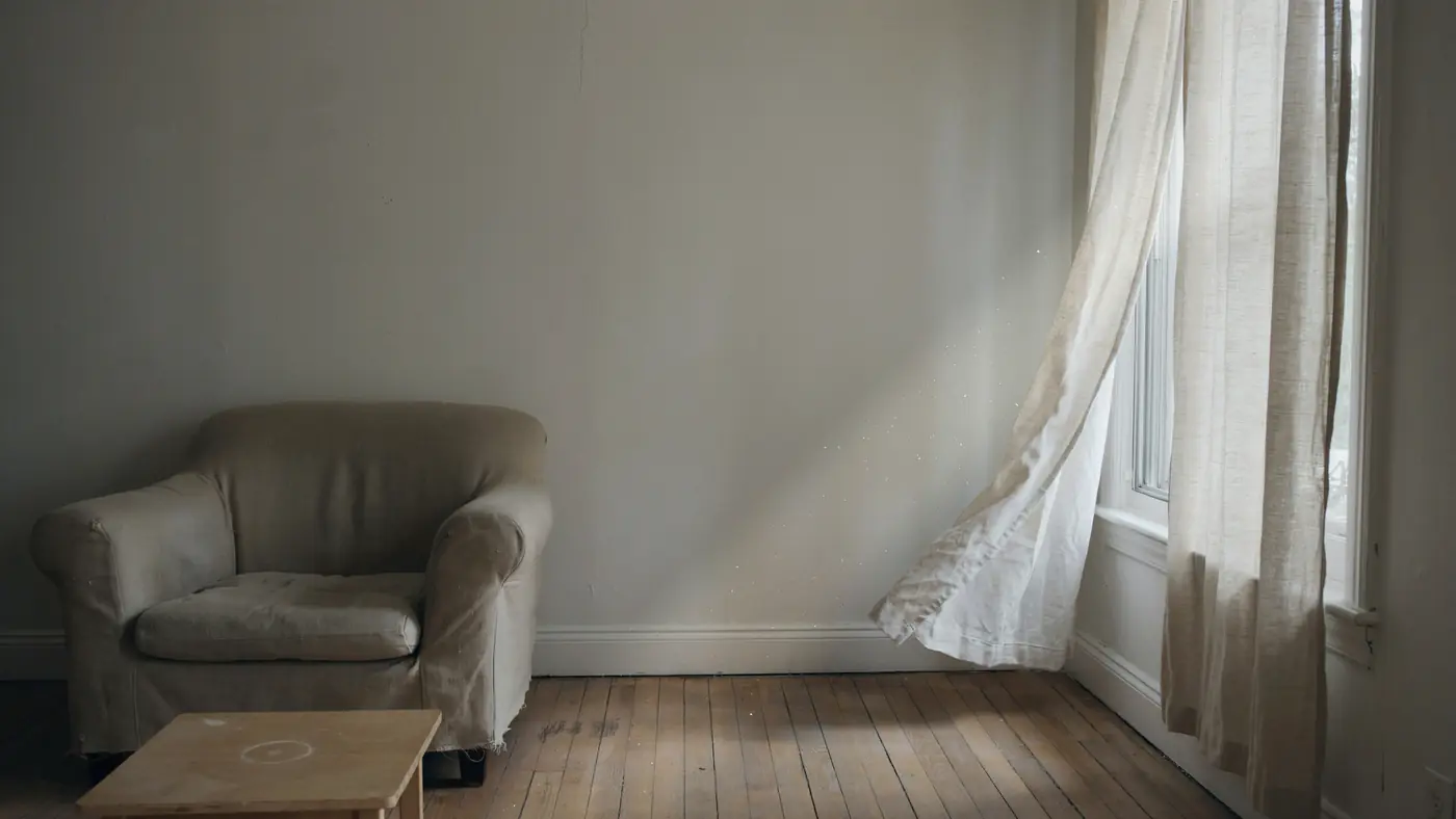 Fauteuil pres d une fenetre, image de soutien sensible