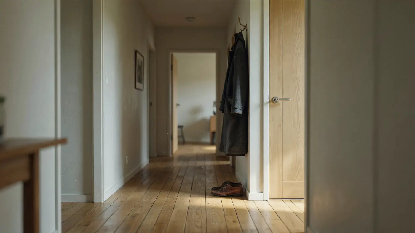 Entree d appartement, image de preuves de violences conjugales