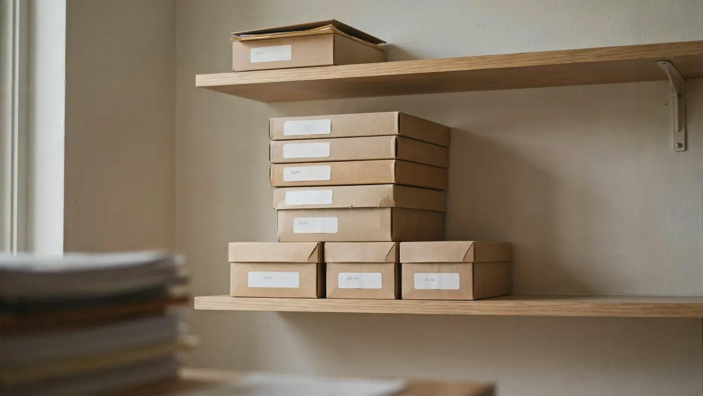 Dossiers archives, image de papiers administratifs