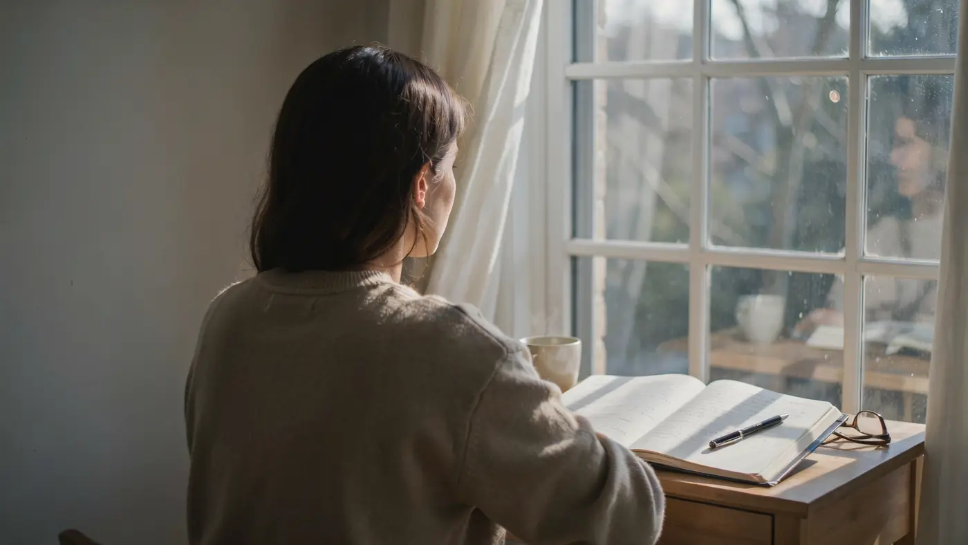 Personne pres d une fenetre, image de violences psychologiques